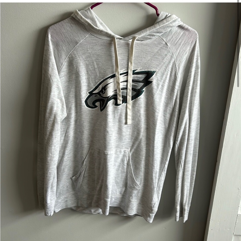 Gray Hoodie with Eagle Logo